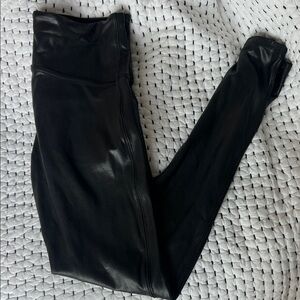 Black Faux Leather Leggings